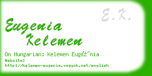 eugenia kelemen business card